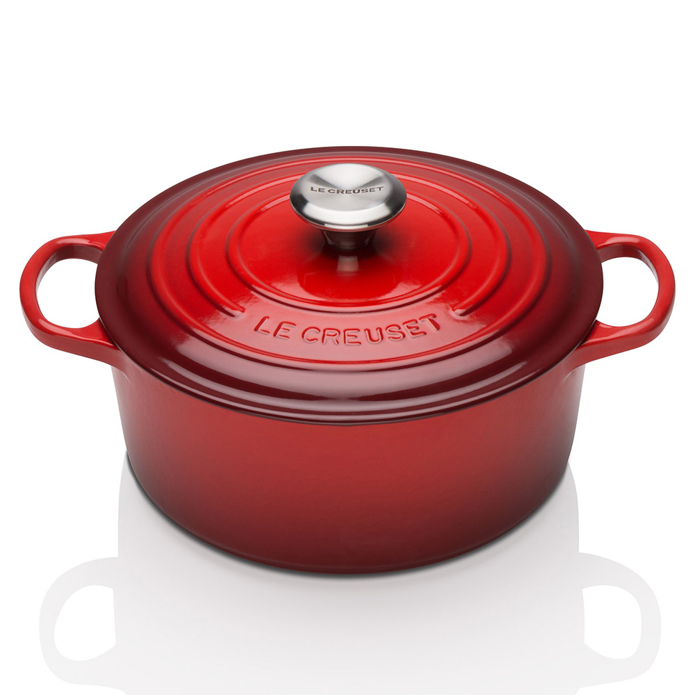 Le Creuset Signature Round Casserole 20 Stainless Steel Knob